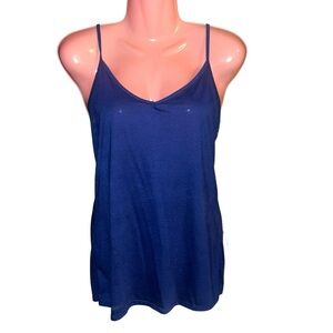 Rue 21 Royal Blue Lace Back Spaghetti Strap Size XL Tank‎ Top